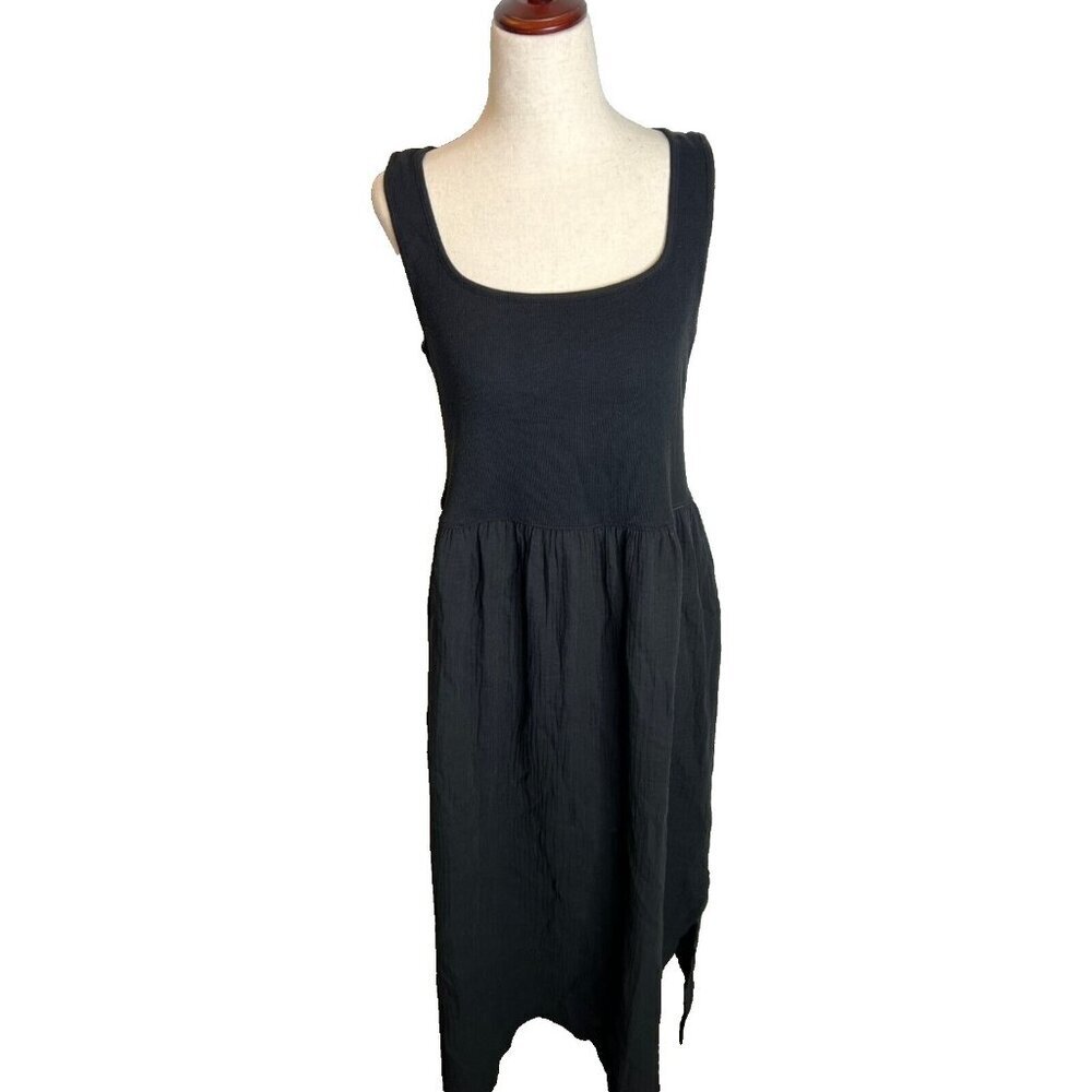 Madewell $98 Knit Tank Midi Dress in Black Size XS NK516 - Picture 3 of 9